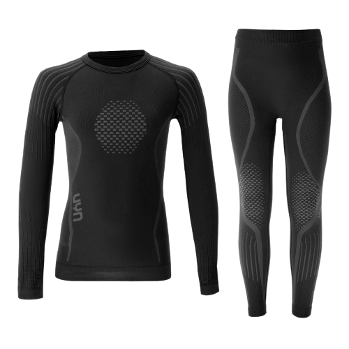 Termoaktívne oblečenie UYN Junior Visyon 2.0 Uw Set (Shirt Lg. sl./pants Long) Black - 2025/26