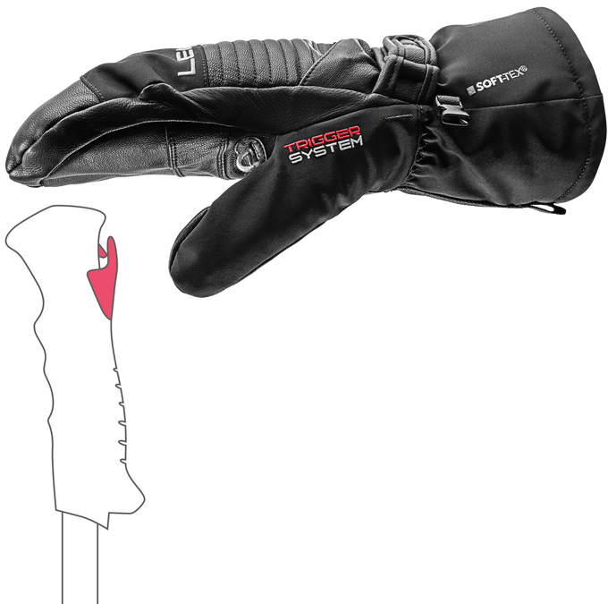Lyžiarske rukavice LEKI Xplore XT 3D Mitt - 2025/26