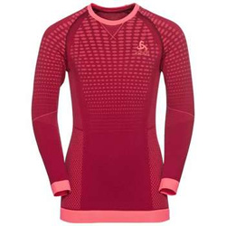 Funkčné prádlo ODLO Performance Warm Kids BL Top Crew Neck LS Raspberry Fudge/Candy Kiss - 2022/23