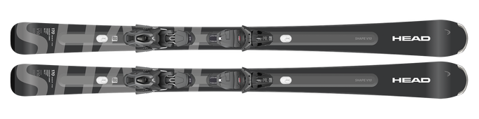 Zjazdové lyže HEAD Shape E-V10 + PR 11 GW Matt Black 90 mm [G] - 2025/26