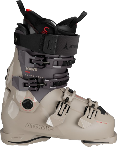Zjazdové topánky Atomic Hawx Prime 120 S GW Cement/Not Purple/Red - 2024/25