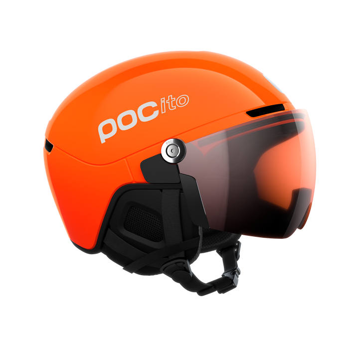 Lyžiarska helma POC POCito Obex Visor Fluorescent Orange - 2025/26