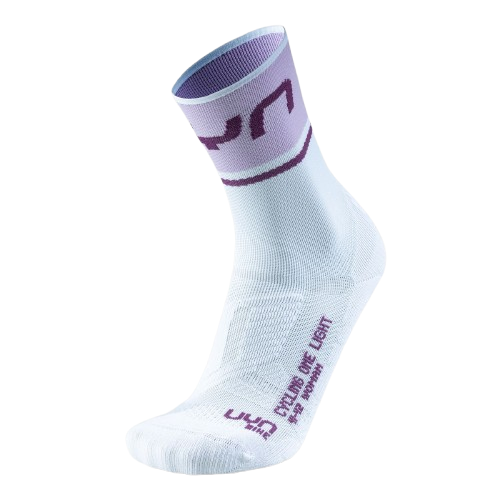 Outdoorové ponožky UYN Woman Cycling One Light Socks  White/Lilac