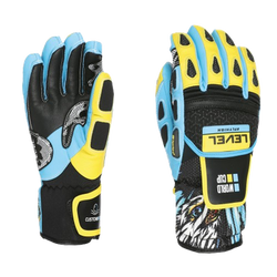 Lyžiarske rukavice Level Worldcup JR CF Yellow/Blue - 2025/26 