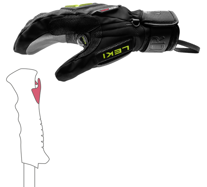Lyžiarske rukavice LEKI WCR C-Tech 3D Mitt - 2025/26