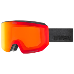 Lyžiarske okuliare Uvex lace ATTRACT FM Black Matt/Mirror Red + spare lens - 2025/26
