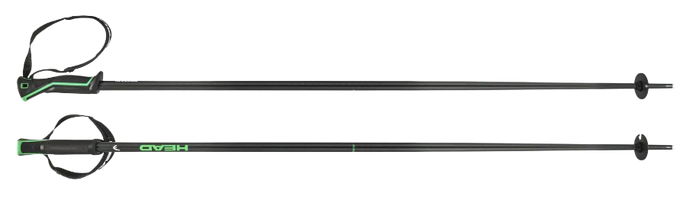 Zjazdové palice HEAD Frontside Black/Green - 2025/26