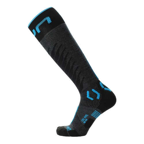Lyžiarske ponožky UYN Man Ski One Merino Socks Anthracite/Turquoise - 2025/26