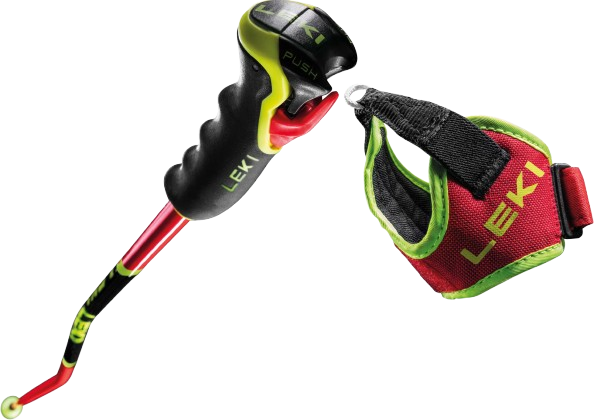 Zjazdové palice LEKI WCR SG/DH 3D Red - 2025/26