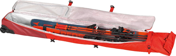 Vak na lyže Atomic RS Double Ski Wheelie Red/Rio Red - 2024/25