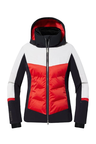  Lyžiarska bunda Descente Iriss Super White/Electric Red - 2025/26