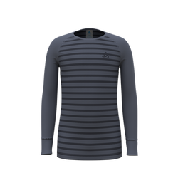 Termoaktívne tričko Odlo Active Warm Eco Kids Stripes BL Top Crew Neck L/S - 2023/24