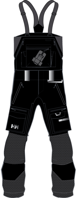 Lyžiarske nohavice Helly Hansen Mule Coach BIB R Black - 2025/26