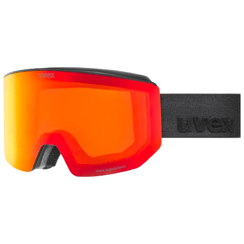 Lyžiarske okuliare Uvex lace ATTRACT FM Black Matt/Mirror Red + spare lens - 2025/26