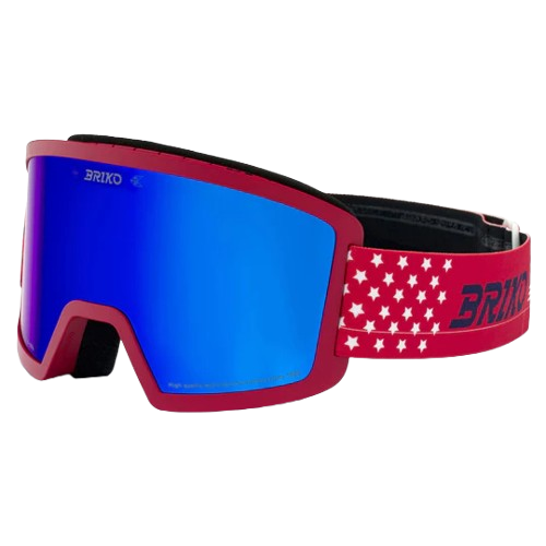 Lyžiarske okuliare Briko Frostbite USA Matt Red/Tanganora Blue - 2025/26