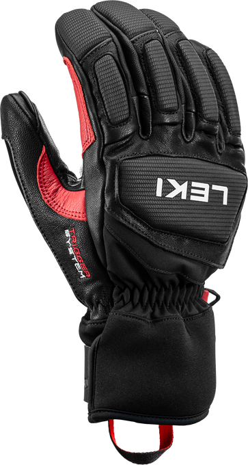 Lyžiarske rukavice LEKI Griffin Pro 3D Black/Red - 2025/26