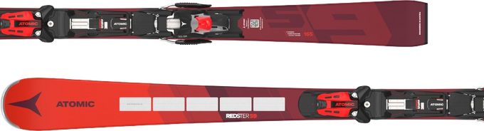 Zjazdové lyže Atomic Redster S9 Revoshock S + X 12 GW Red/Black - 2024/25