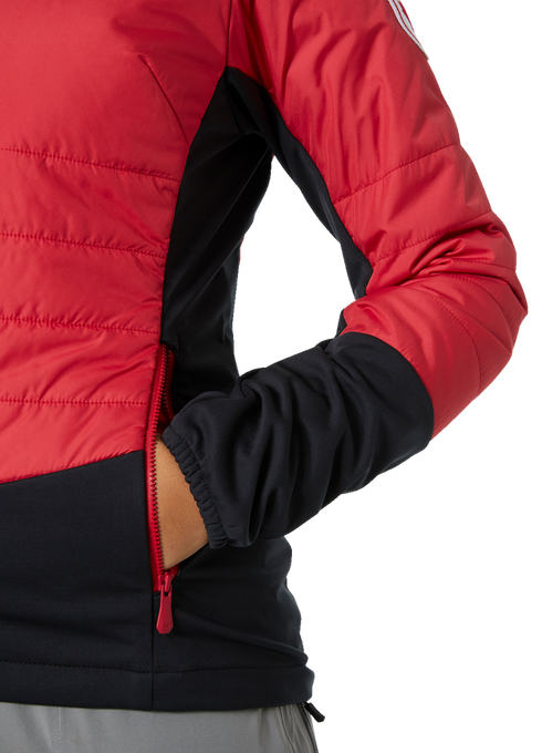 Páperová bunda Helly Hansen World Cup Insulator Jacket Red - 2023/24
