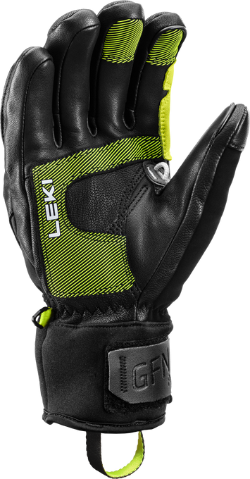 Lyžiarske rukavice LEKI Griffin Pro 3D Black/Neon - 2025/26