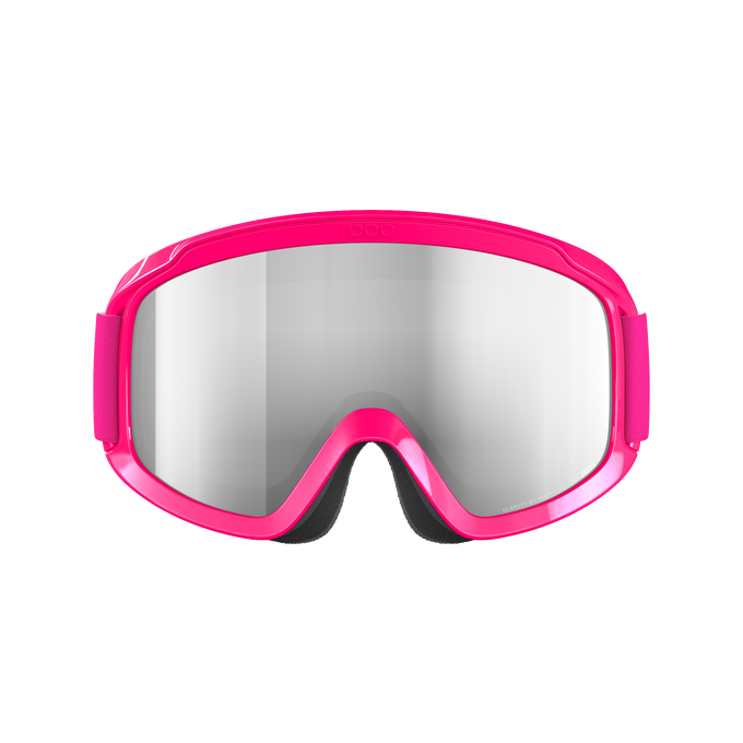 Lyžiarske okuliare POC POCito Opsin Fluorescent Pink/Partly Sunny Silver - 2025/26