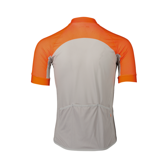 Cyklistický dres POC M's Essential Road Logo Jersey Zink Orange/Granite Grey - 2024