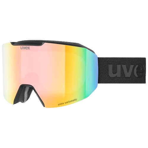 Lyžiarske okuliare Uvex Evidnt ATTRACT V Black Matt/Mirror Rainbow + spare lens - 2025/26