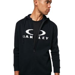Mikina Oakley Bark FZ Hoodie 2.0 Black/White