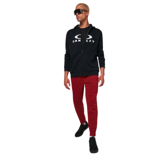 Mikina Oakley Bark FZ Hoodie 2.0 Black/White