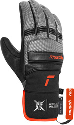 Lyžiarske rukavice Reusch Alpine Master Black/Silver/Fluo Red - 2025/26