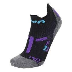 Bežecké ponožky UYN Woman Run 2IN Socks Black/Violet