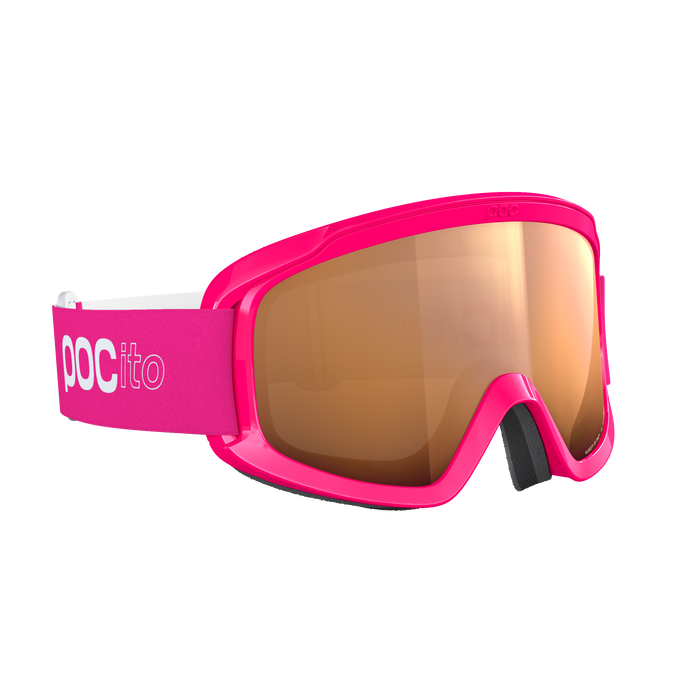 Lyžiarske okuliare POC POCito Opsin Fluorescent Pink/Partly Sunny Light Orange - 2025/26