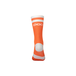 POC Lure MTB Sock Long Zink Orange/Hydrogen White - 2022