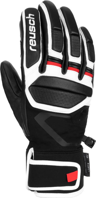 Lyžiarske rukavice Reusch Pro RC Black/White/Fire Red - 2024/25