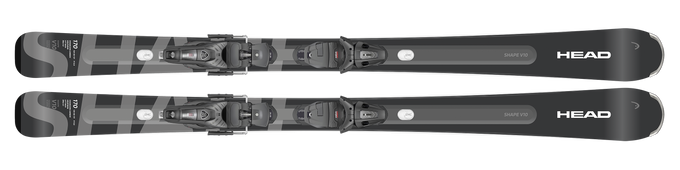 Zjazdové lyže HEAD V-Shape E-V10 + Protector PR 11 GW BR. 95 [P] Matt Black - 2025/26