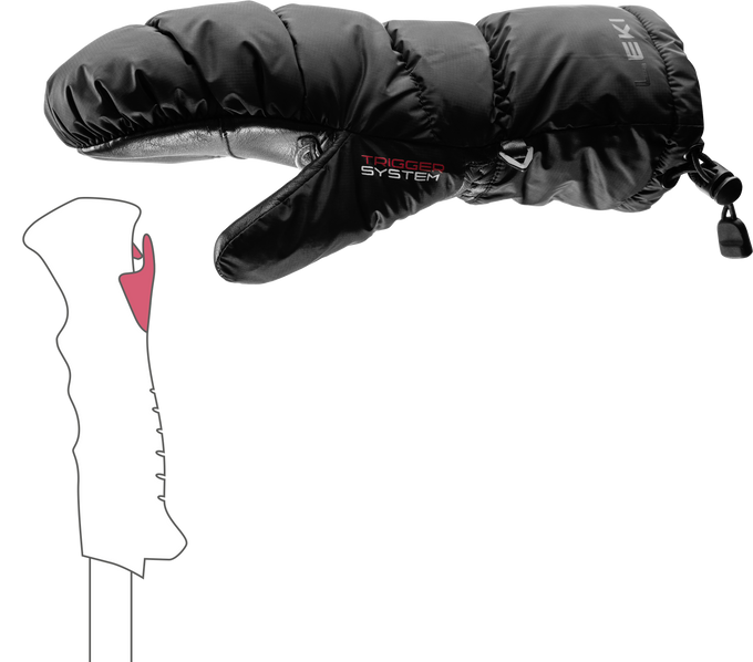 Lyžiarske rukavice LEKI Glace 3D Women Mitt Black - 2025/26