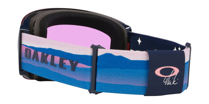 Lyžiarske okuliare Oakley Flight Deck Pro L Mikaela Shiffrin Sig/Prizm Snow Iced Iridium + Additional lens Prizm Snow Sapphire Iridium - 2025/26