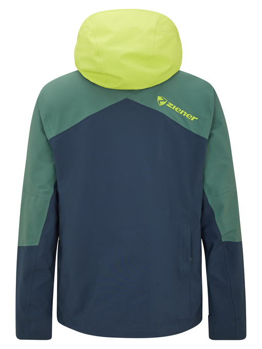 Lyžiarska bunda Ziener Trivor Man Padded Dark Navy Lime - 2025/26