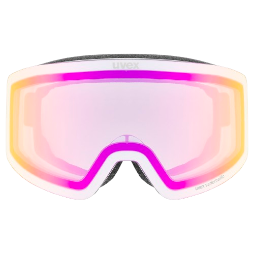 Lyžiarske okuliare Uvex Provoqe V White Matt/Mirror Pink - 2025/26