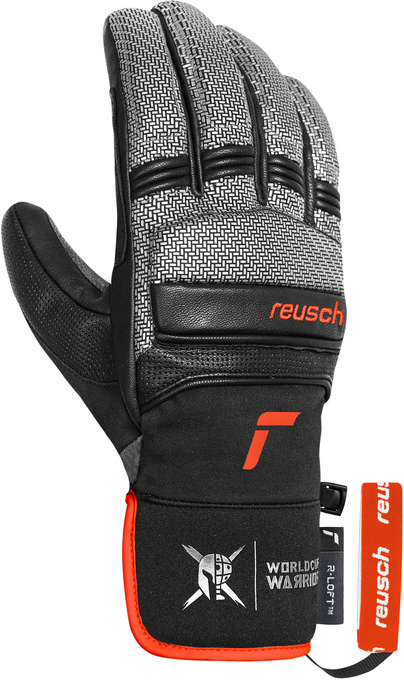 Lyžiarske rukavice Reusch Alpine Master Black/Silver/Fluo Red - 2025/26