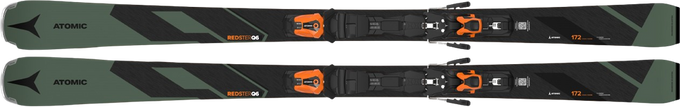 Zjazdové lyže Atomic Redster Q6 + MI 12 GW Black/Orange - 2024/25