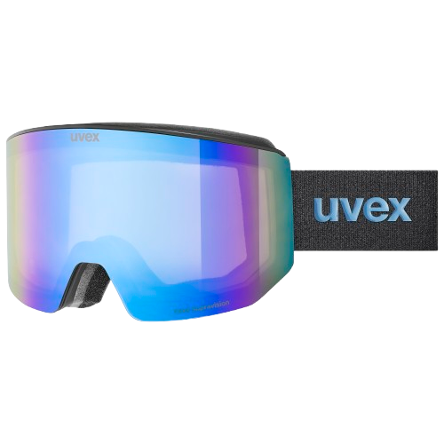 Lyžiarske okuliare Uvex lace ATTRACT FM Black Matt/Mirror Blue + spare lens - 2025/26