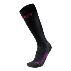 Lyžiarske ponožky UYN Women Ski Touring One Bio Socks Black/Pink Yarrow - 2024/25