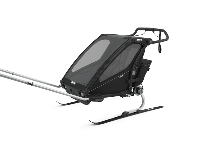 Príves na Bicykel Thule Chariot Sport 2-seat Multisport Bike Trailer Midnight Black - 2024