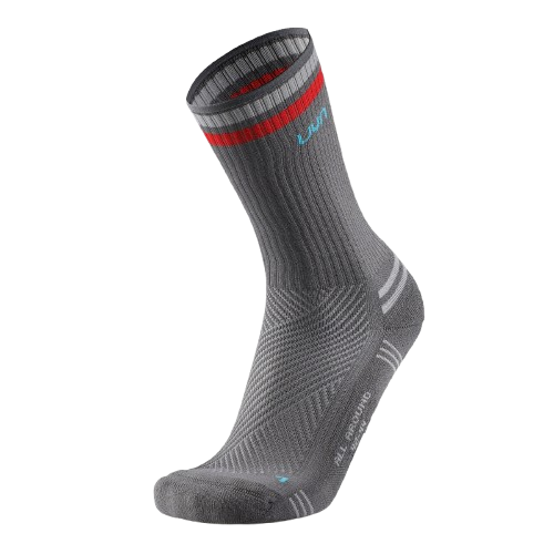 Outdoorové ponožky UYN Unisex All Round Socks Grey/Red
