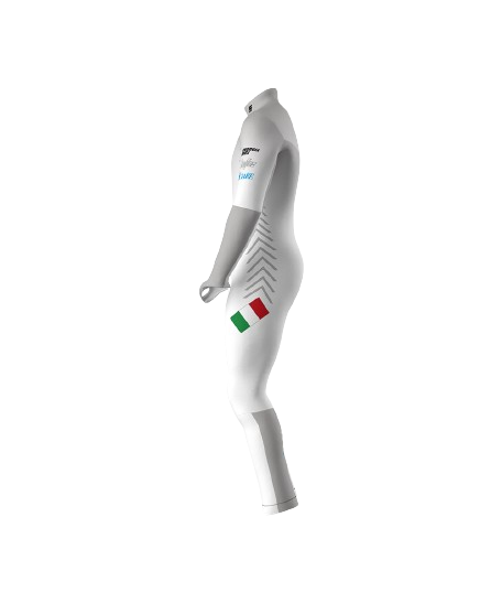 Lyžiarska kombinéza Energiapura Master White (non insulated, padded) - 2024/25