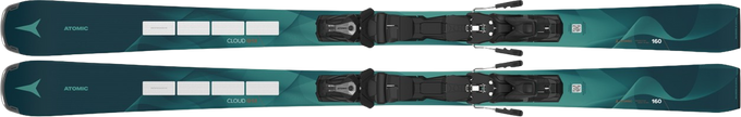 Zjazdové lyže Atomic Cloud Q14 Revoshock S + MI 12 GW Black/Smoke - 2024/25