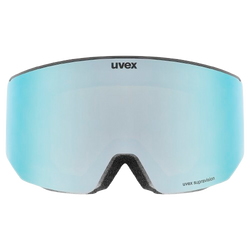 Lyžiarske okuliare Uvex lace ATTRACT FM Black Matt/Mirror Ice Blue + spare lens - 2025/26