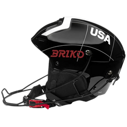 Lyžiarska helma Briko Slalom 2.0 USA Shiny Black/White - 2025/26
