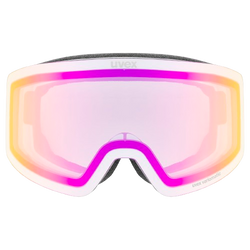 Lyžiarske okuliare Uvex Provoqe V White Matt/Mirror Pink - 2025/26