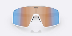 Slnečné okuliare BLIZ P001 Frame Matte White with N_O_N Coral/Orange Mirror Blue Lenses